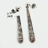 Sterling Silver and Onyx Earrings Jewelry