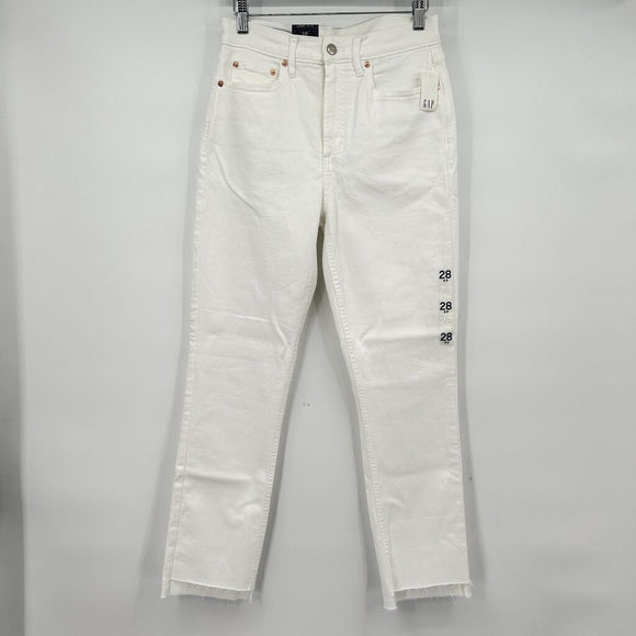 women Gap NWT Cigarette White Jeans 6/28