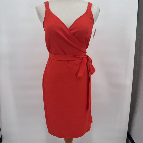 women Everlane The Japanese GoWeave Tank Wrap Poppy Red Day Dress 4