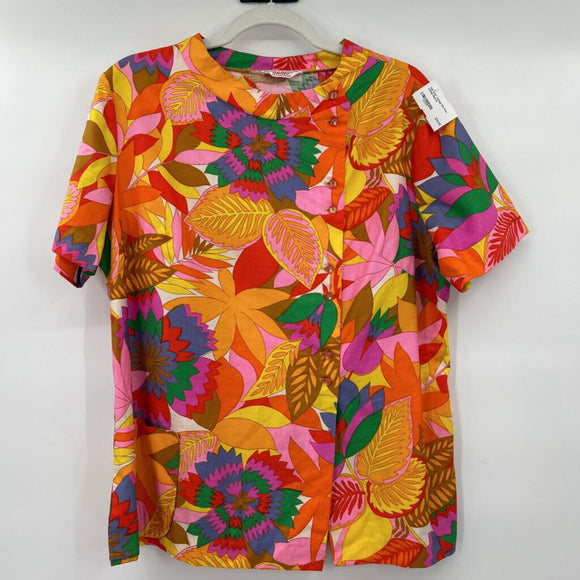 women Graff Vintage 60s Print Cotton Multi Top M