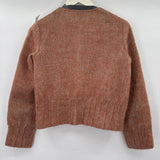 women doncaster Vintage Wool Cardigan Rust Sweater 10