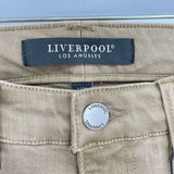 women Liverpool NWT Kennedy Crop Straight Flagstone Brown Jeans 2