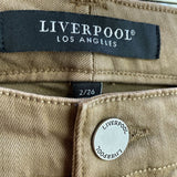 women Liverpool NWT Kennedy Crop Straight Flagstone Brown Jeans 2