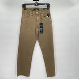 women Liverpool NWT Kennedy Crop Straight Flagstone Brown Jeans 8