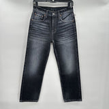 women ÉTICA NWT Rae Midrise Straight Crop Morrow Bay Gray Jeans 25/0