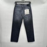 women ÉTICA NWT Rae Midrise Straight Crop Morrow Bay Gray Jeans 25/0