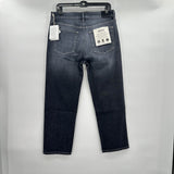 women ÉTICA NWT Rae Midrise Straight Crop Morrow Bay Gray Jeans 29/8