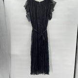 women Current Air NWT Crinkled Texture Flutter Dress MSRP $140 Black Dress M