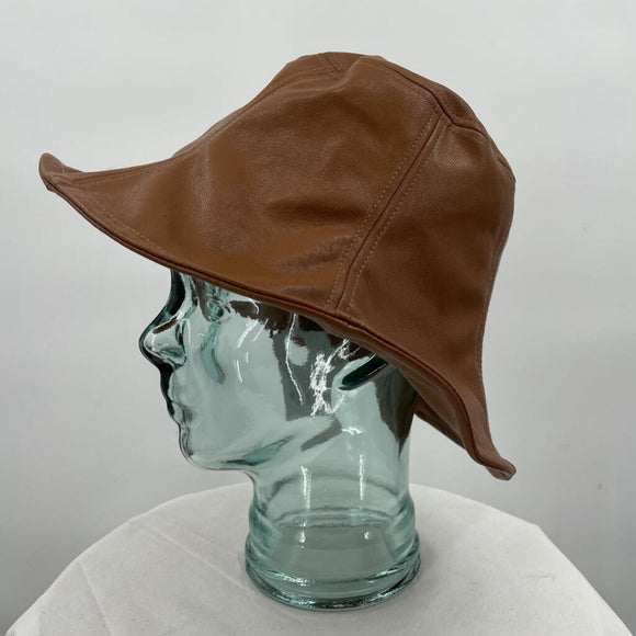 women Wyeth NWT Vegan Leather Freddie Bucket Brown Hat