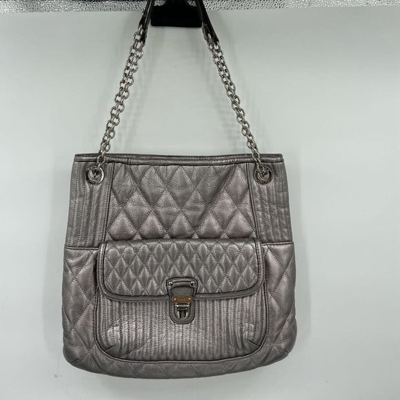 Coach Poppy Slim Tote Silver Purse