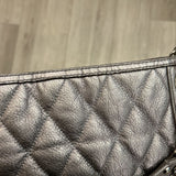 Coach Poppy Slim Tote Silver Purse