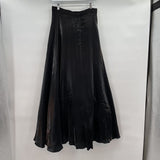 women JS collections Long Shimmering Black Skirt 10