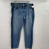 women Blank NYC Skinny Crop Blue Jeans 31/12