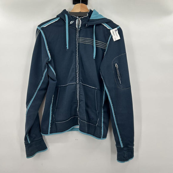 women Mountain Hardwear Raw Edge Zip Blue Jacket M