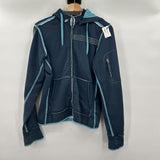 women Mountain Hardwear Raw Edge Zip Blue Jacket M