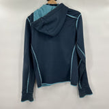 women Mountain Hardwear Raw Edge Zip Blue Jacket M