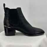 women Ma&Lo Leather Boots Black Shoes 39/8.5