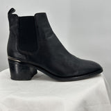 women Ma&Lo Leather Boots Black Shoes 39/8.5