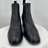 women Ma&Lo Leather Boots Black Shoes 39/8.5