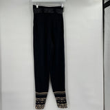 women Versace Vintage Wool Trousers Black Pants 2/4