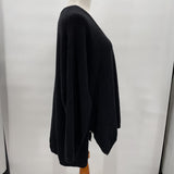 women Adrianna Papell V Neck Black Sweater 1X