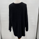 women Adrianna Papell V Neck Black Sweater 1X