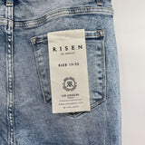 women Risen NWT Distressed Wide Leg Jeans