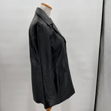 women JLC New York Leather Black Jacket M