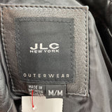 women JLC New York Leather Black Jacket M