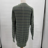 women Prana Striped Sweater Dress Green Day Dress M