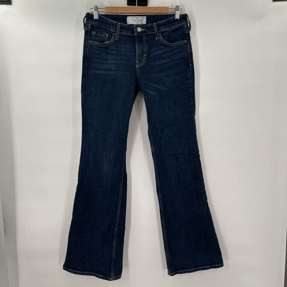 women H&M Flare Blue Jeans 6