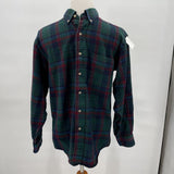 men Pendleton Vintage Plaid Wool Green Multi Top M