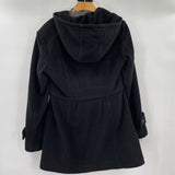 women Cole Haan Wool/Cashmere Blend Toggle Black Coat 6