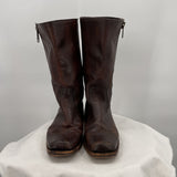 women Frye Leather Heath Boots Brown Shoes 9