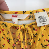 women Levi's Floral Goldenrod Top S