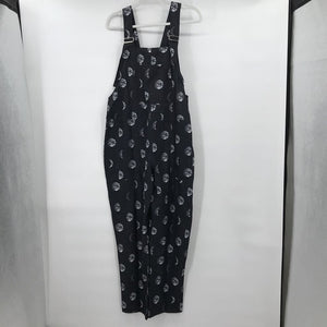 women L.A. Soul NWT Moon Print Overalls Black and White Pants M