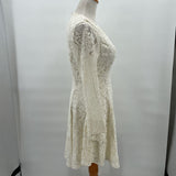 women Amelia Lace Bell Sleece Cream Day Dress 6