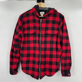 women Hatley Heritage Buffalo Plaid Thick Jacket Red Black Jacket S