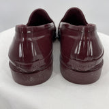 women Hunter Waterproof Rubber Loafers Maroon Shoes 9