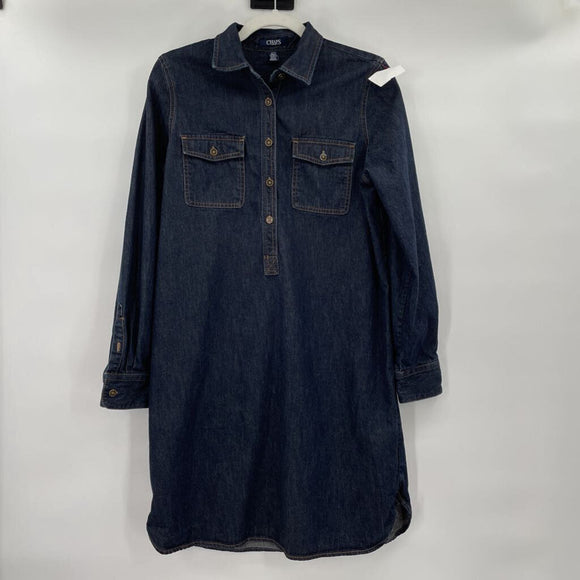 women Chaps Chambray Blue Dress M