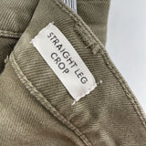 women J. Crew Cotton Twill Green Pants 26/2