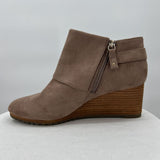 women Dr Scholl's Wedge Ankle Boots Taupe Shoes 9