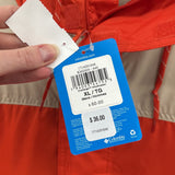 men Columbia NWT Challenger Windbreaker Orange Jacket XL