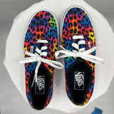 women Vans Rainbow Leopard Rainbow Shoes 7.5