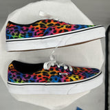 women Vans Rainbow Leopard Rainbow Shoes 7.5