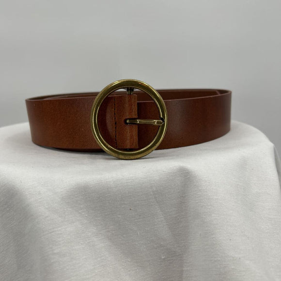 women Leather Brown Belt L