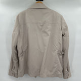 men London Fog Vintage Zip Front Faux Fur Lining Tan Jacket 44Long