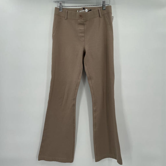 women Betabrand Dress Pant Yoga Pant Straight Tan Pants SP