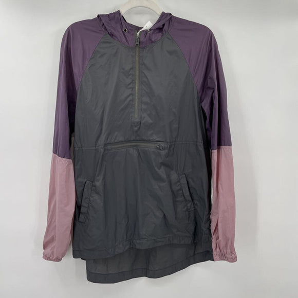 women Zine Windbreaker Purple and Gray Jacket M