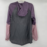 women Zine Windbreaker Purple and Gray Jacket M